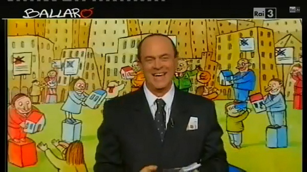 Crozza imita Berlusconi nella copertina di Ballarò