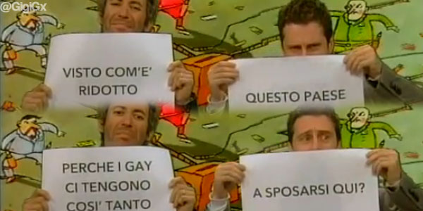 luca e paolo copertina ballaro cartelli sanremo 2013