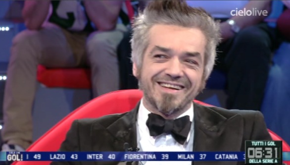 Morgan ospite di Simona Ventura a Cielo che gol