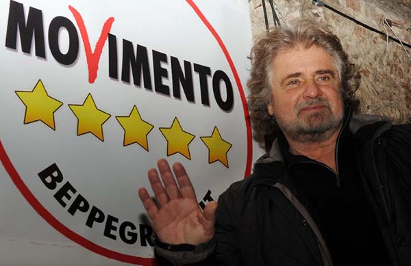 Grillo protagonista della politica italiana