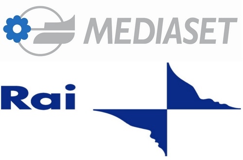 foto logo rai e mediaset