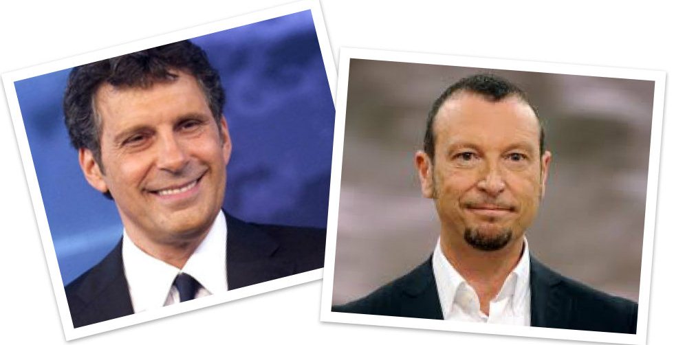 foto di fabrizio frizzi e amadeus