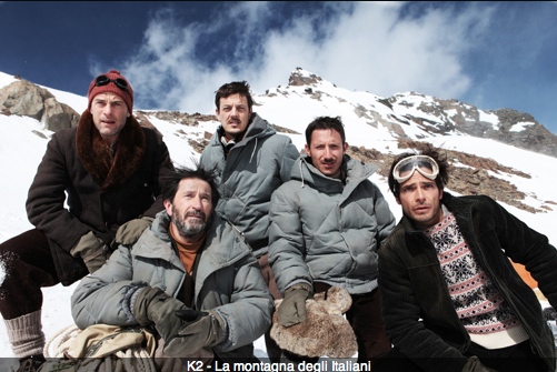 foto di gruppo fiction k2 la montagna degli italiani