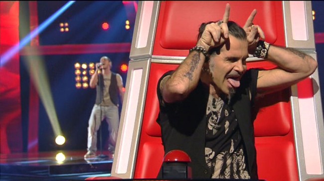 foto di piero pelù a the voice