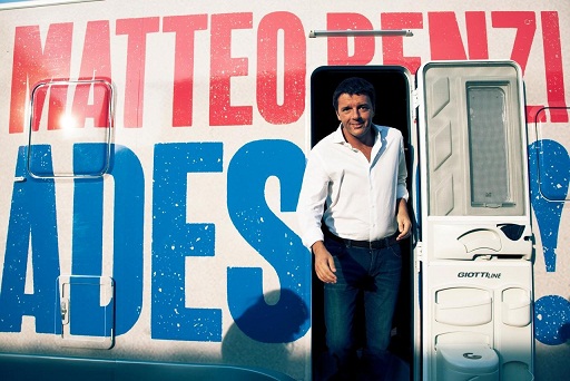 Matteo Renzi foto camper