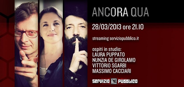 Servizio Pubblico puntata di stasera 28 marzo