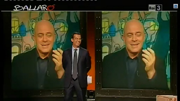 Maurizio Crozza nella copertina di Ballarò