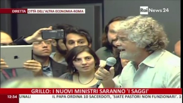 Beppe Grillo a Roma