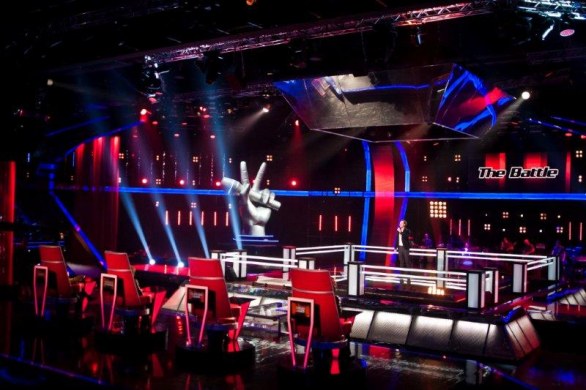 foto dello studio di the voice