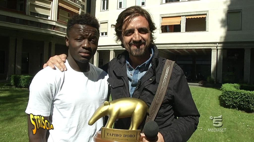 foto valerio staffelli e sulley muntari