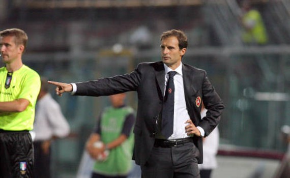 Allegri sulla panchina rossonera