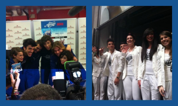 Foto presentazione compilation Amici 2013 Mondadori di Milano