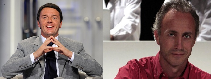 Matteo Renzi e marco Travaglio