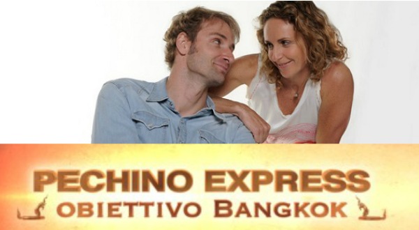 Foto di Alessandra Sensini e Massimiliano Rosolini a Pechino Express 2