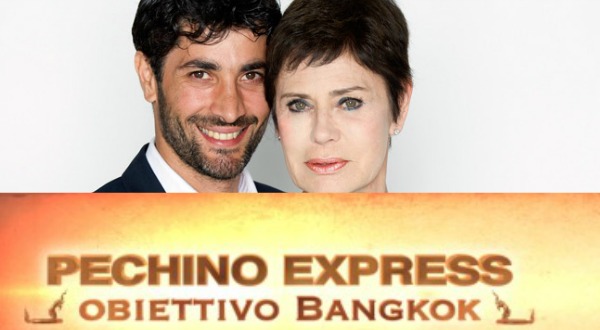 Foto di Corinne Clery e Angelo Costabile Pechino Express