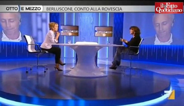 La 7, lite in diretta dalla Gruber
