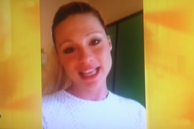 Michelle Hunziker in clinica