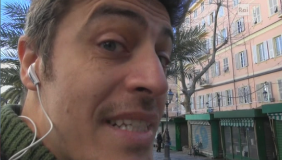 foto di pif a sanremo e sanromolo