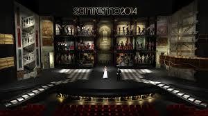 foto di una bozza scenografica di sanremo 2014