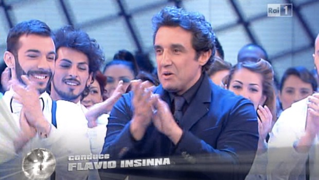 foto di flavio insinna la pista