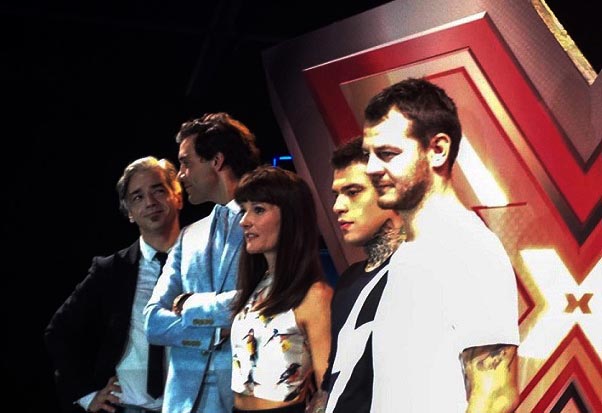 foto giudici e conduttore X Factor