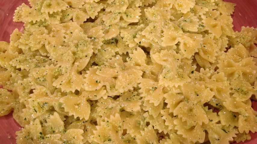 foto la prova del cuoco farfalle al pesto