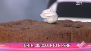 foto torta cioccolato e pere