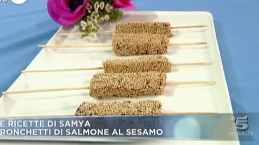 foto tronchetti di salmone al sesamo