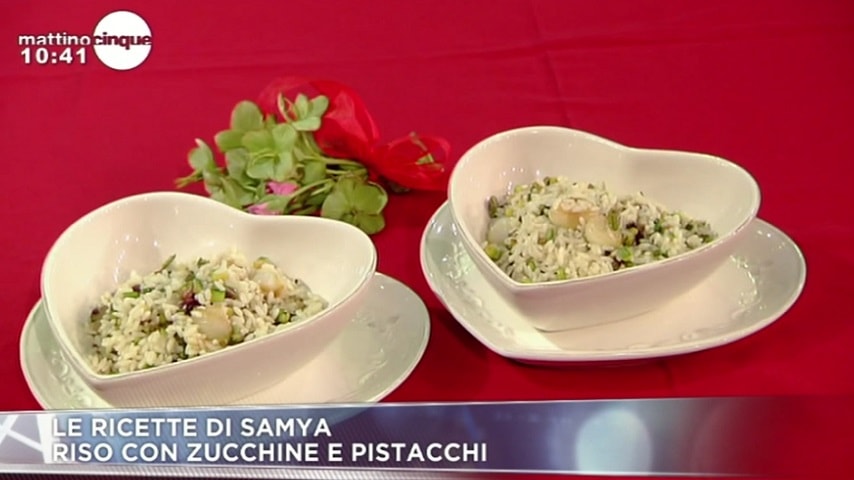 foto riso con zucchine e pistacchi