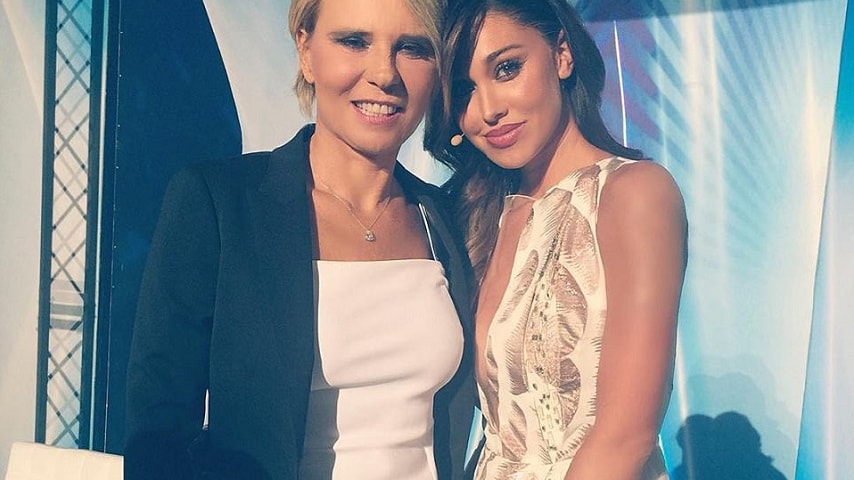 foto Belen Rodriguez e Maria De Filippi