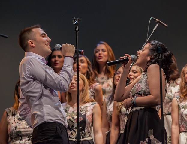 foto Alessio Zini e Sara Casali delle Verdi Note