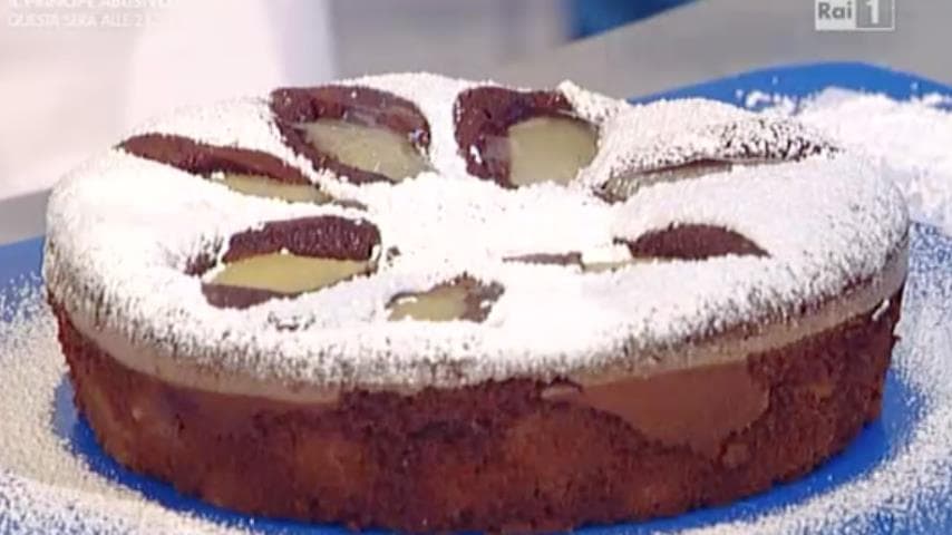 foto torta alle pere e cioccolato