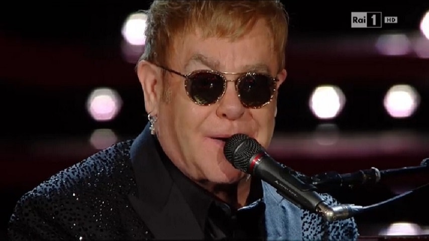 foto Elton John sanremo