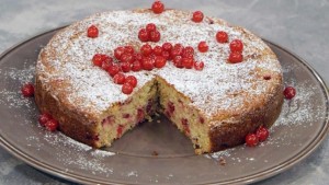 foto torta di ricotta e ribes