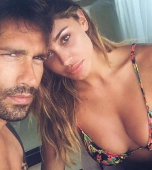 Foto Belen Rodriguez Marco Borriello