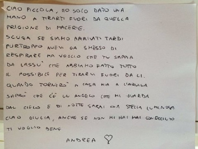 foto lettera Giulia