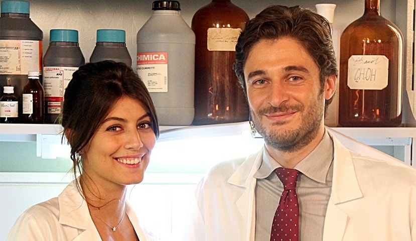 Foto Alessandra Mastronardi e Lino Guanciale