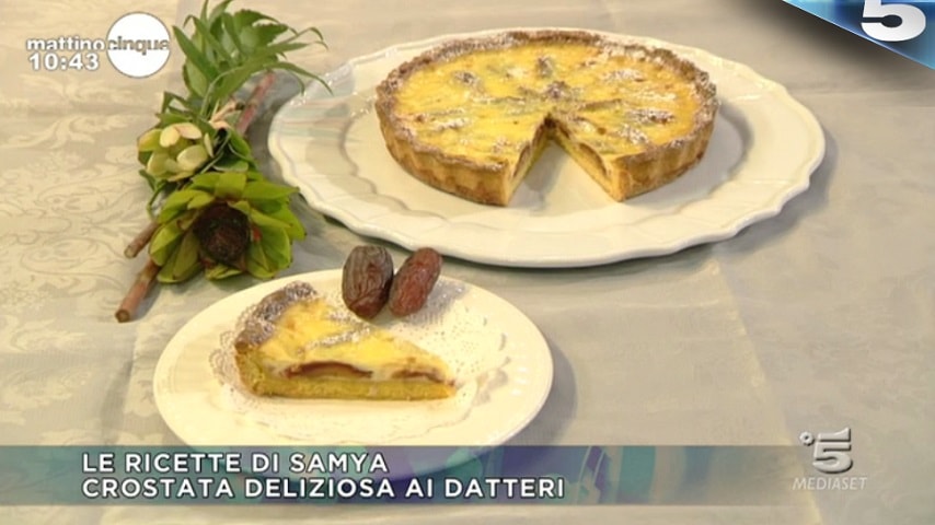 foto crostata deliziosa ai datteri Mattino 5