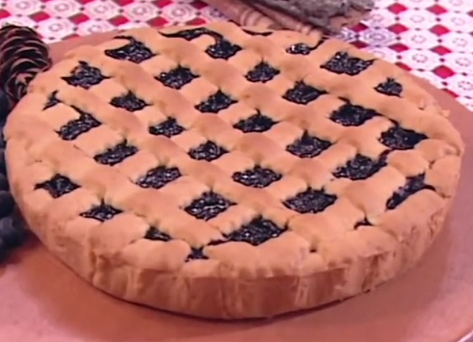 foto crostata di mirtilli