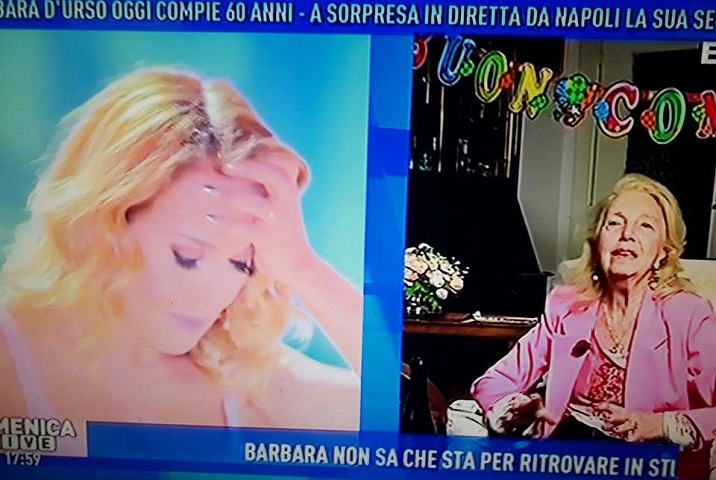 foto barbara d'urso con la seconda mamma