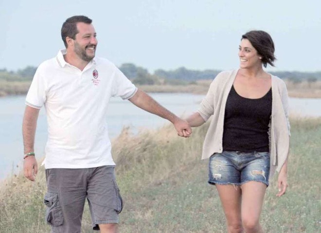 Foto Matteo Salvini ed Elisa Isoardi