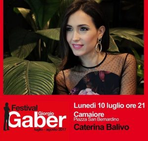 foto Caterina Balivo Festival Gaber