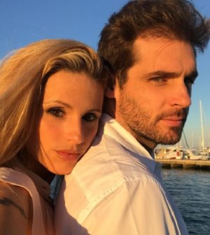Foto Michelle Hunziker e Trussardi