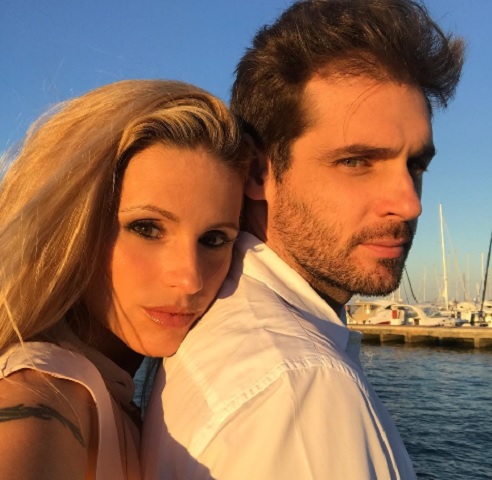 Foto Michelle Hunziker e Trussardi