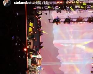 Foto Stefano Bettarini al concerto dei Coldplay