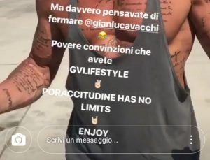 Foto Asia Nuccetelli sostiene Gianluca Vacchi su Instagram