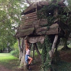 foto Barbara d'Urso casa sull'albero