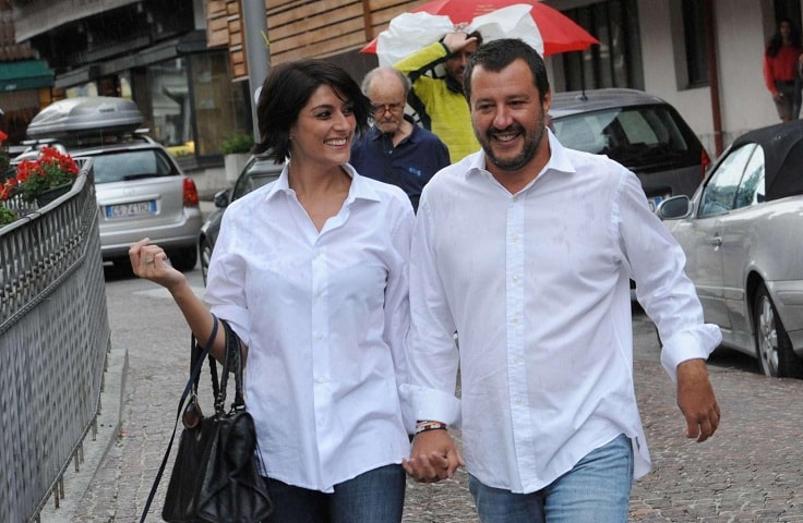 Foto Elisa Isoardi e Matteo Salvini