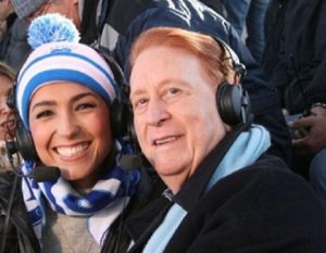 Foto Caterina Balivo e Aldo Biscardi stadio