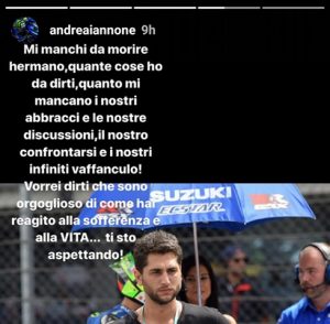 Foto messagio Andrea Iannone